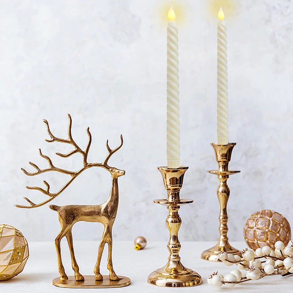 FestiGlow: 3D LED Candles – Christmas Lighting with Warm Light Glow