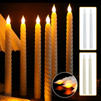 FestiGlow: 3D LED Candles – Christmas Lighting with Warm Light Glow