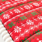 FestivaLoom: Sofa Throw with Christmas Pattern & Soft Upholstery Structure – for Living Rooms & Holidays