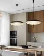 FinsternisLicht: Pendant Light Glass – Elegant Light with Floating Silhouette, Luxurious for Bedroom & Office