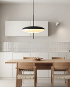FinsternisLicht: Pendant Light Glass – Elegant Light with Floating Silhouette, Luxurious for Bedroom & Office