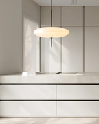 FinsternisLicht: Pendant Light Glass – Elegant Light with Floating Silhouette, Luxurious for Bedroom & Office