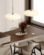 FinsternisLicht: Pendant Light Glass – Elegant Light with Floating Silhouette, Luxurious for Bedroom & Office