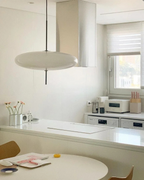 FinsternisLicht: Pendant Light Glass – Elegant Light with Floating Silhouette, Luxurious for Bedroom & Office