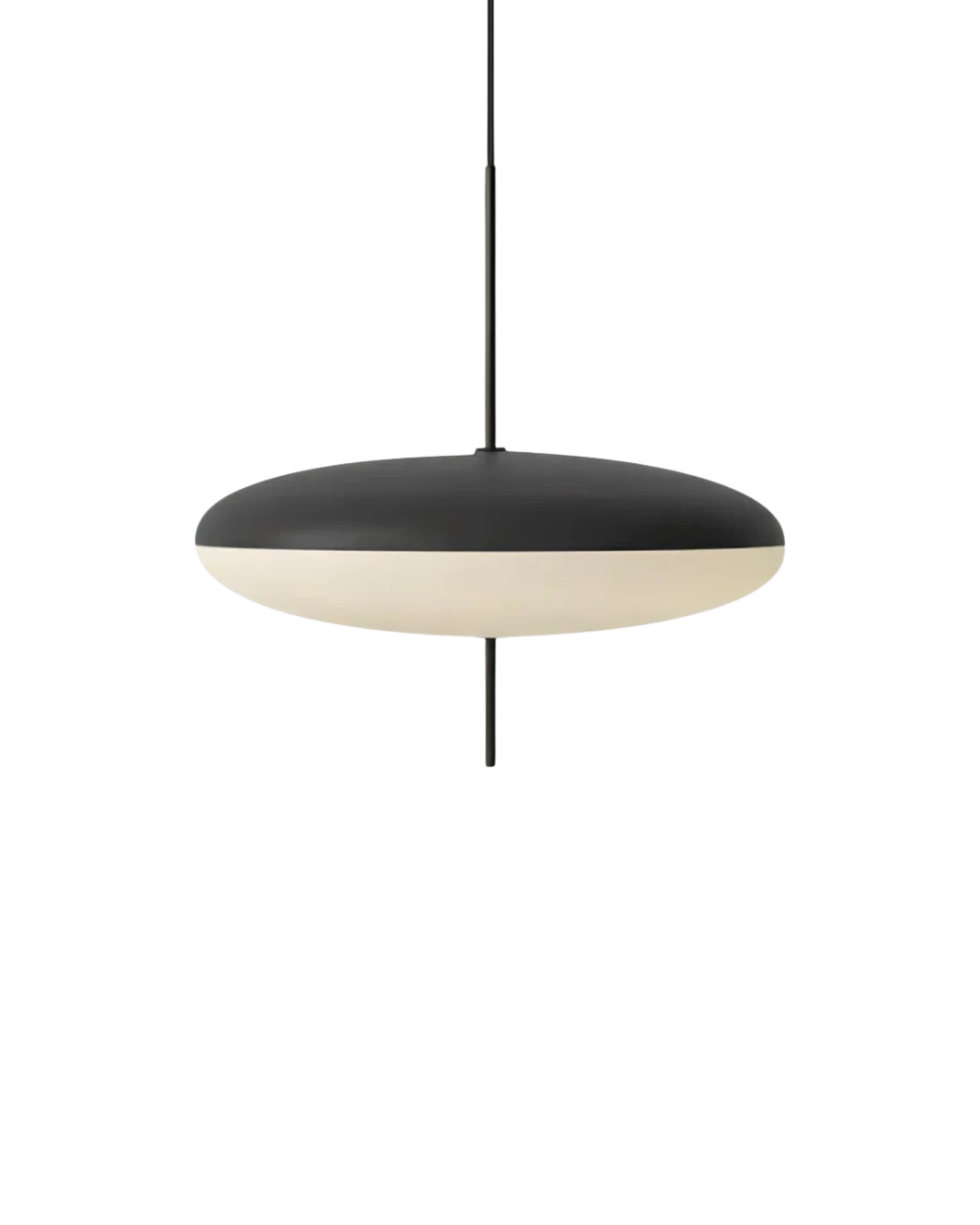 FinsternisLicht: Pendant Light Glass – Elegant Light with Floating Silhouette, Luxurious for Bedroom & Office