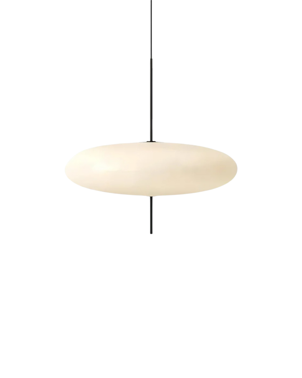 FinsternisLicht: Pendant Light Glass – Elegant Light with Floating Silhouette, Luxurious for Bedroom & Office