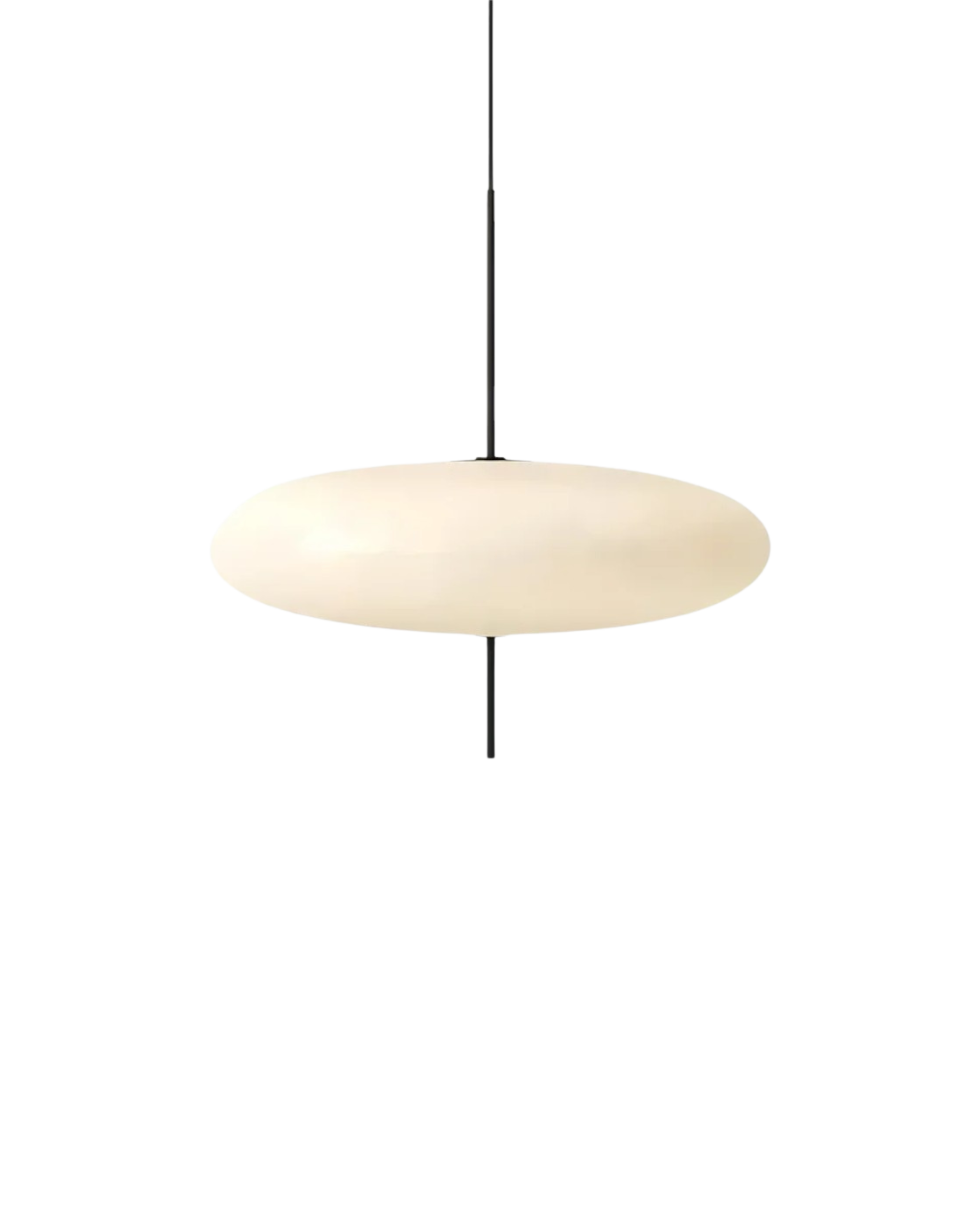 FinsternisLicht: Pendant Light Glass – Elegant Light with Floating Silhouette, Luxurious for Bedroom & Office