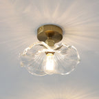 FioriLux: Flower-Shaped Glass Ceiling Light – Elegant LED Lighting for Living Room & Bedroom