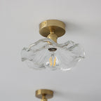 FioriLux: Flower-Shaped Glass Ceiling Light – Elegant LED Lighting for Living Room & Bedroom