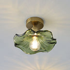 FioriLux: Flower-Shaped Glass Ceiling Light – Elegant LED Lighting for Living Room & Bedroom