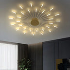 Kora LED Plafondlamp | Dimbaar, Modern Design in Zwart of Goud