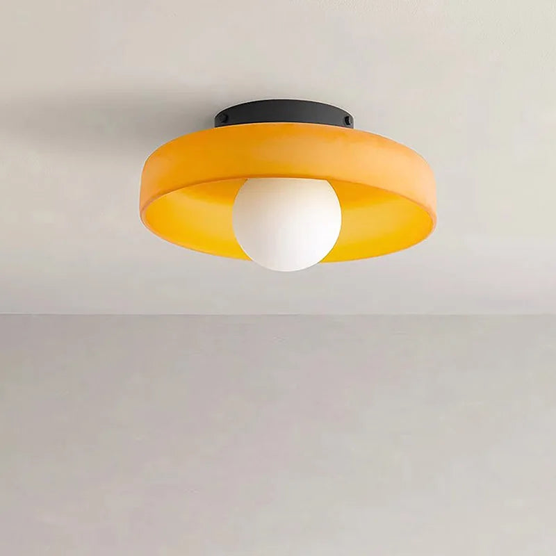 FjordLumen: Glass Ceiling Light – Simple Scandinavian Design & Gentle LED Light