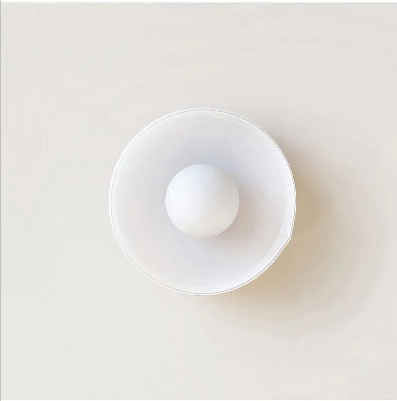 FjordLumen: Glass Ceiling Light – Simple Scandinavian Design & Gentle LED Light