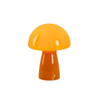 Retro Glass Mushroom Table Lamp — Orange