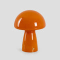 Retro Glass Mushroom Table Lamp — Orange