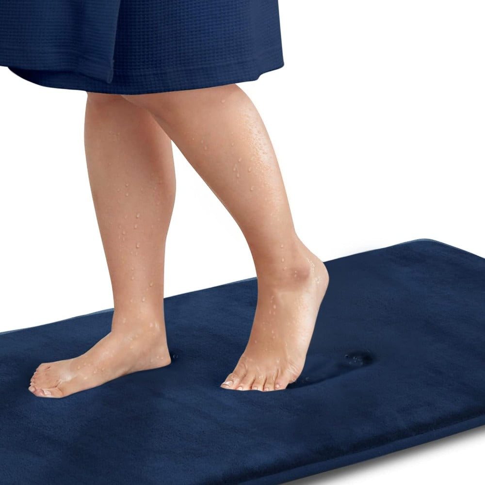 FlauschLust: Soft Memory Foam Bath Mat Non-Slip