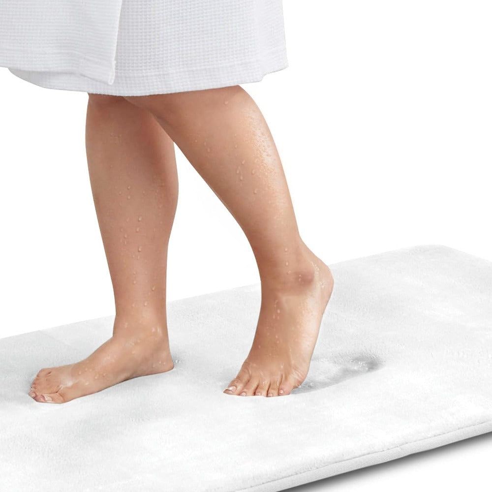 FlauschLust: Soft Memory Foam Bath Mat Non-Slip