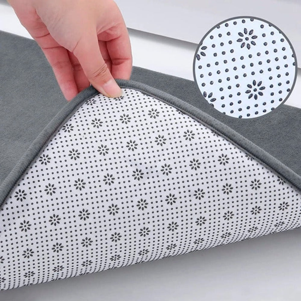 FlauschLust: Soft Memory Foam Bath Mat Non-Slip