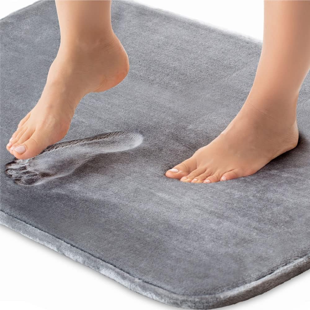 FlauschLust: Soft Memory Foam Bath Mat Non-Slip
