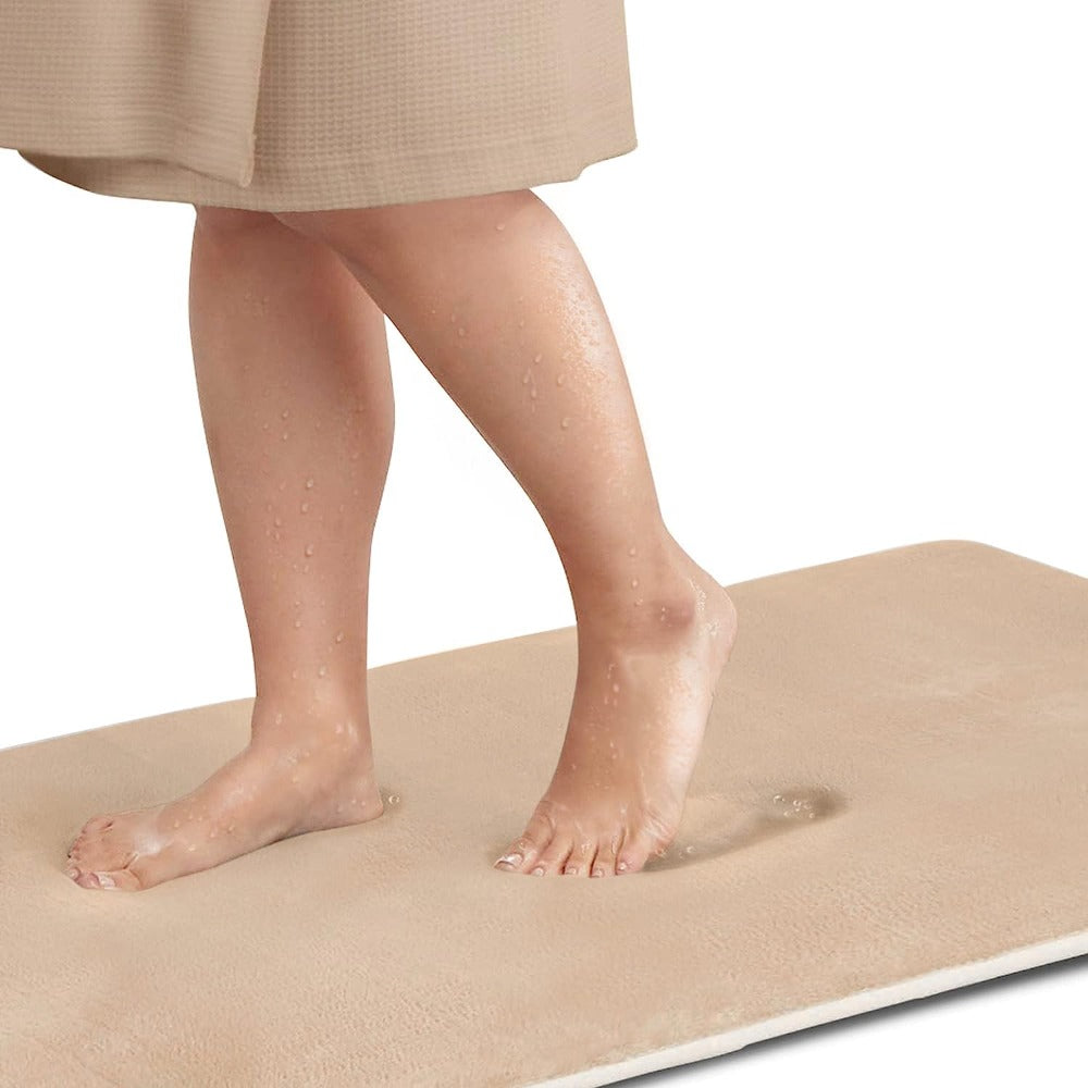 FlauschLust: Soft Memory Foam Bath Mat Non-Slip