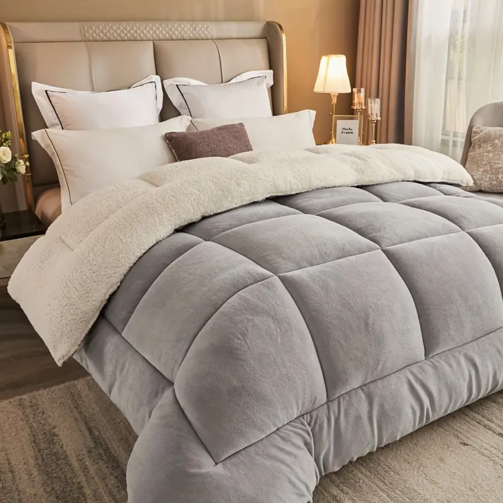 FuzzyDream: Cozy Sherpa Blanket with 3D Design & Durable Quality – for Bed & Living Room