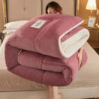 FuzzyDream: Cozy Sherpa Blanket with 3D Design & Durable Quality – for Bed & Living Room