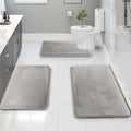 FluffyWonder: Soft Memory Foam Bath Mat Non-Slip – 3-Piece Set