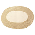 BraidedMagic: Decorative Oval Doormat – Durable, Easy to Care & Braided Hemp Design for Bedroom & Terrace