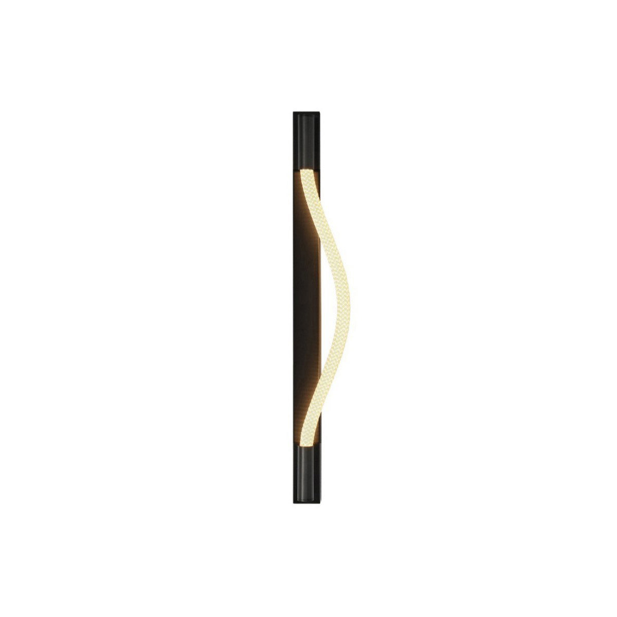 Flexible Silicone Tube LED Wall Light — Black