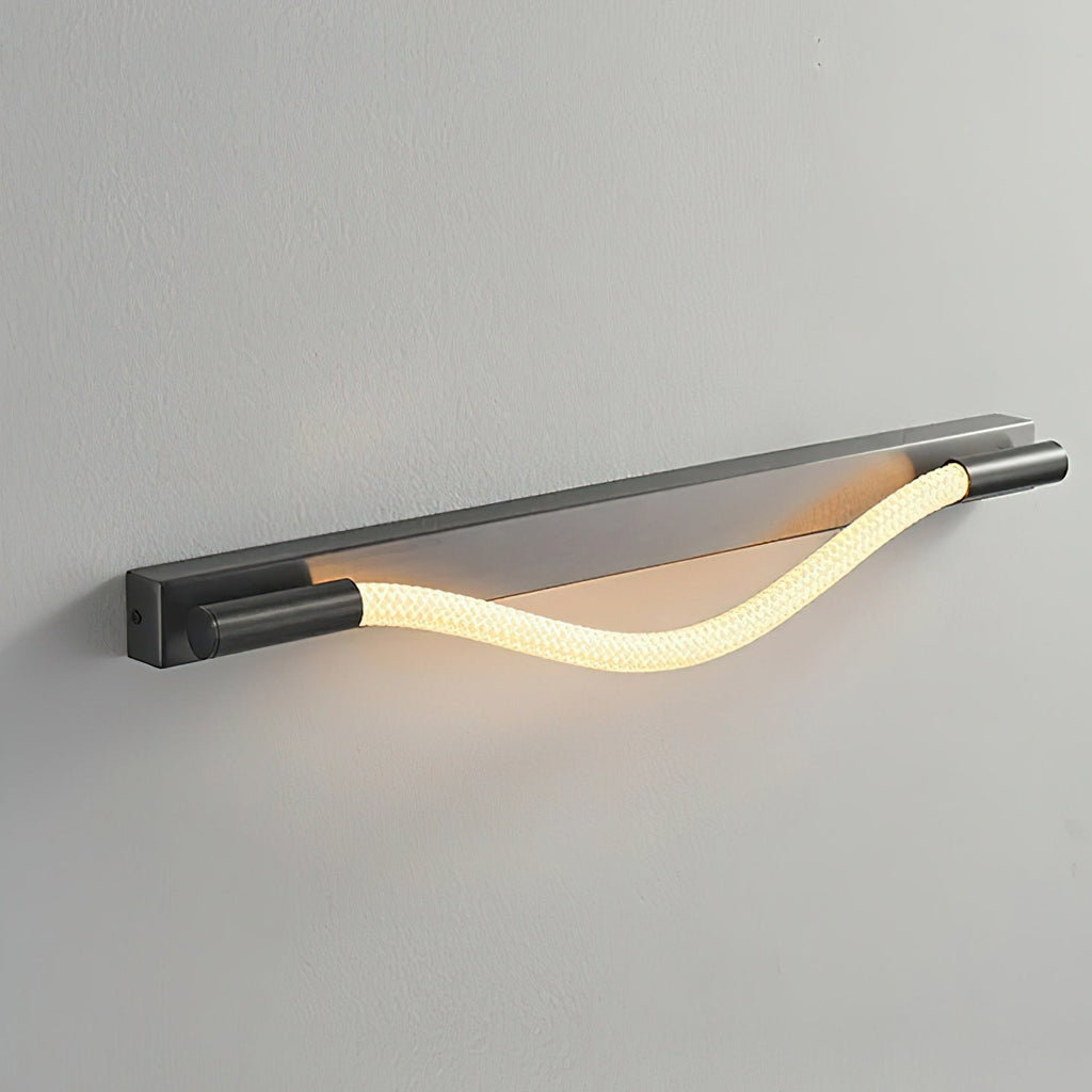 Flexible Silicone Tube LED Wall Light — Black
