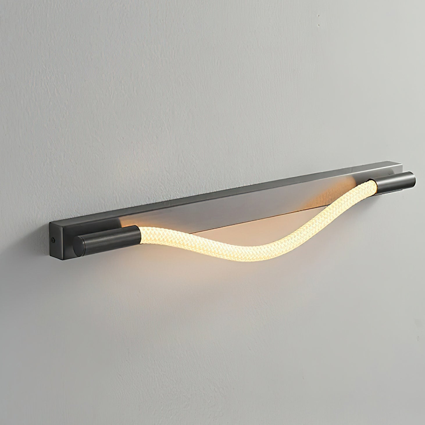 Flexible Silicone Tube LED Wall Light — Black
