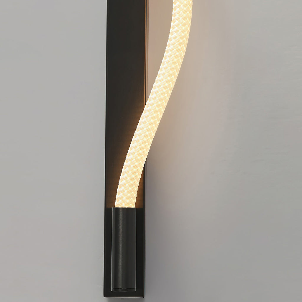 Flexible Silicone Tube LED Wall Light — Black