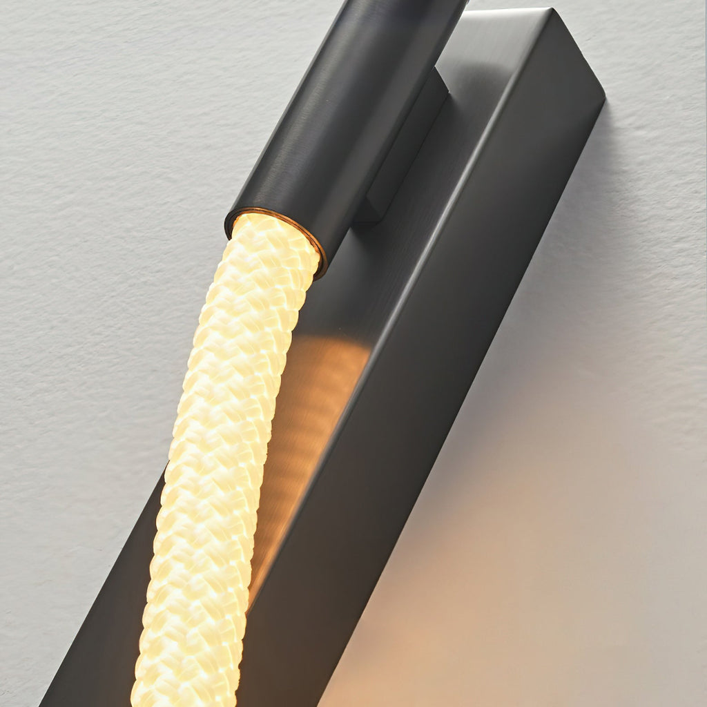 Flexible Silicone Tube LED Wall Light — Black