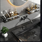 FlexAlu: Wall Shelves for Bathroom – Durable Space Aluminum Shelves, Hanging & Rust-Free in a Set of 2 for Bathroom Organization