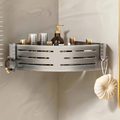 FlexHaken: Wall Shelf Kitchen – multifunctional aluminum shelf, space-saving & decorative with hooks for utensils & bathroom accessories