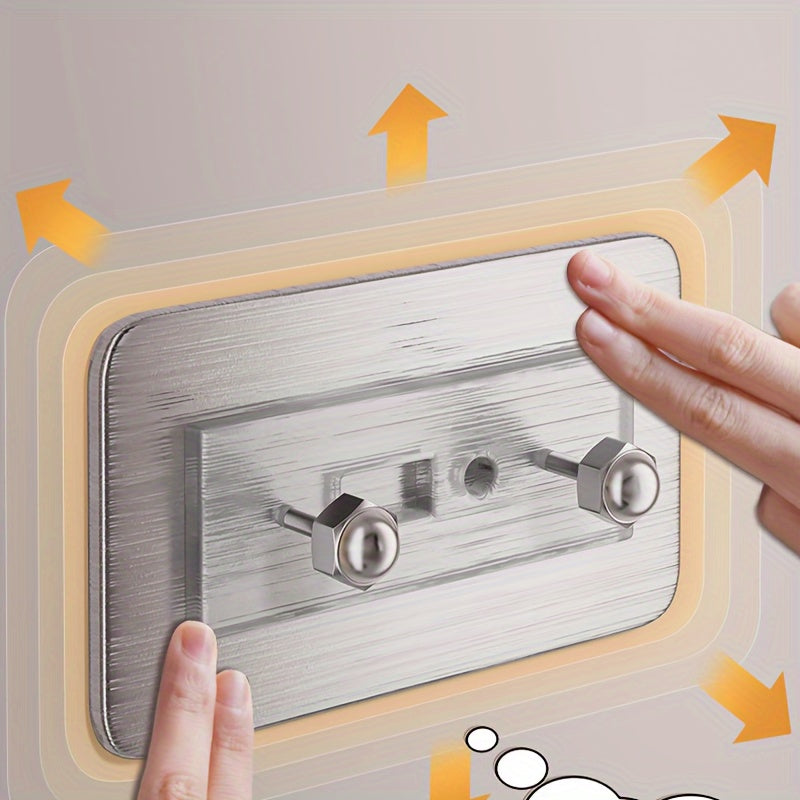 FlexHaken: Wall Shelf Kitchen – multifunctional aluminum shelf, space-saving & decorative with hooks for utensils & bathroom accessories
