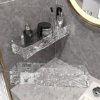 FlexRegal: Wall Shelf for Bathroom – modern plastic shelf, multifunctional & stable without drilling for cosmetics & accessories