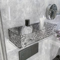 FlexRegal: Wall Shelf for Bathroom – modern plastic shelf, multifunctional & stable without drilling for cosmetics & accessories