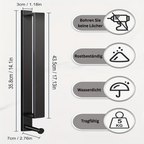 FlexStand: Towel Holder Bathroom – freestanding aluminum holder with hooks, modern & installation-free for guest towels
