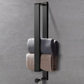 FlexStand: Towel Holder Bathroom – freestanding aluminum holder with hooks, modern & installation-free for guest towels