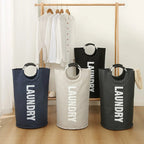 FlexiLaden: Collapsible Laundry Basket – Water-Repellent, Durable & Perfect for Large Loads