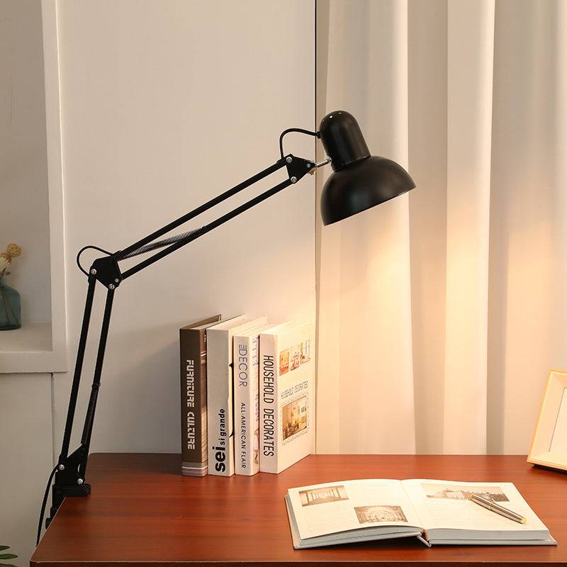 FlexiLux: Adjustable Metal Table Lamp with Clip-On & LED 1-bulb – for Desk & Bedroom
