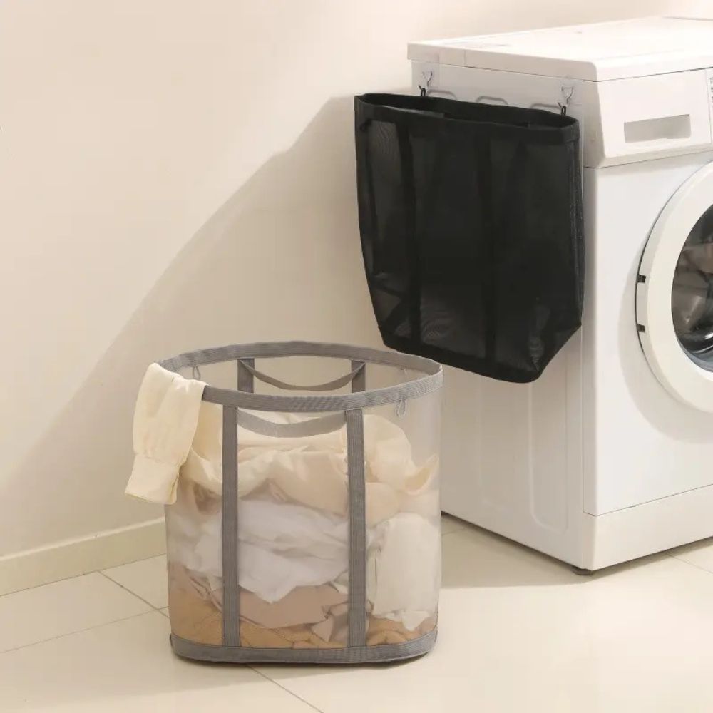FlexiWashing: Designer Laundry Basket – Foldable, Portable, and Practical for Home and Student Dormitories