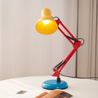 Adjustable Multi-Joint Desk Lamp — Blue, Red & Yellow
