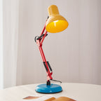 Adjustable Multi-Joint Desk Lamp — Blue, Red & Yellow