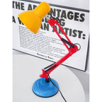 Adjustable Multi-Joint Desk Lamp — Blue, Red & Yellow