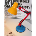 Adjustable Multi-Joint Desk Lamp — Blue, Red & Yellow