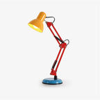 Adjustable Multi-Joint Desk Lamp — Blue, Red & Yellow