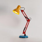 Adjustable Multi-Joint Desk Lamp — Blue, Red & Yellow