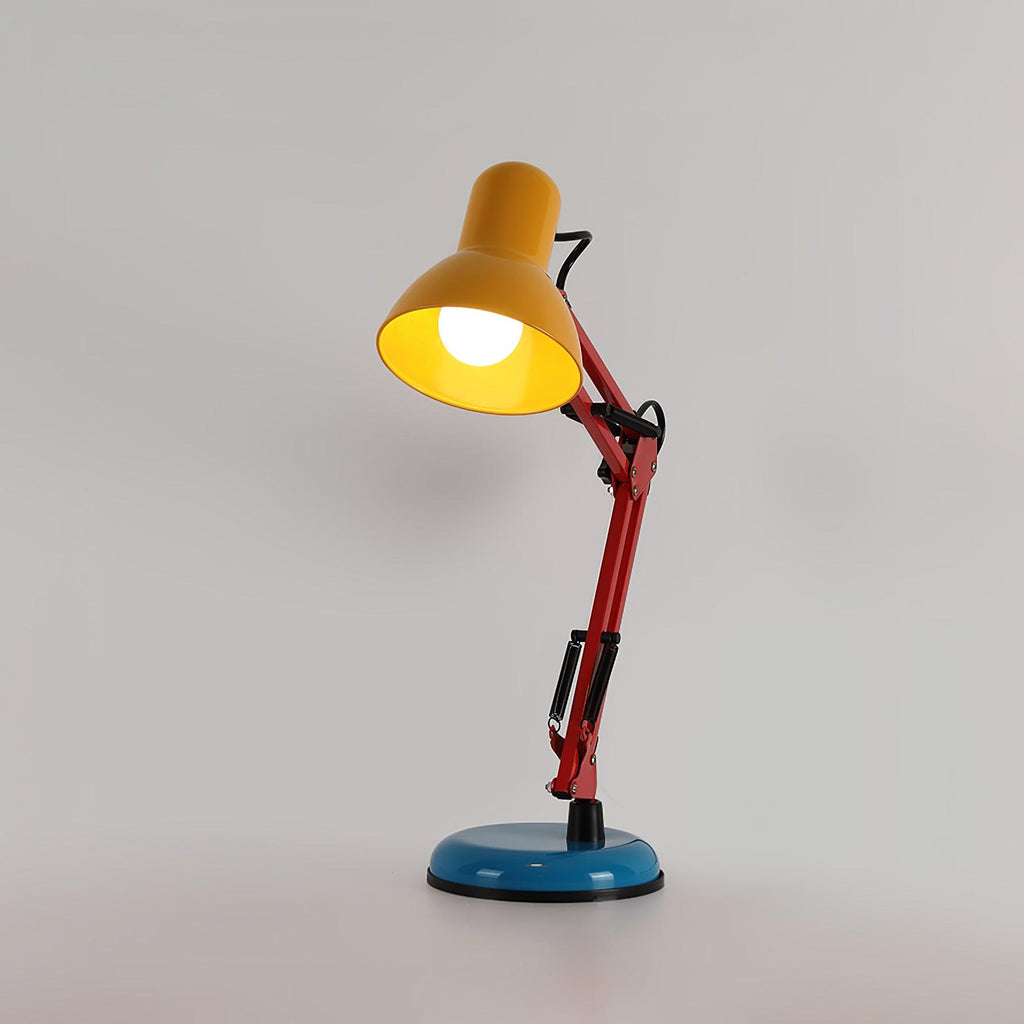 Adjustable Multi-Joint Desk Lamp — Blue, Red & Yellow